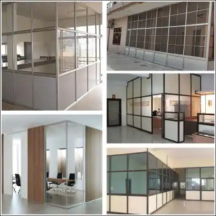 Aluminium partitions